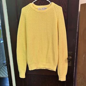 Jos. A. Bank Men's Bright Yellow Crewneck Sweater